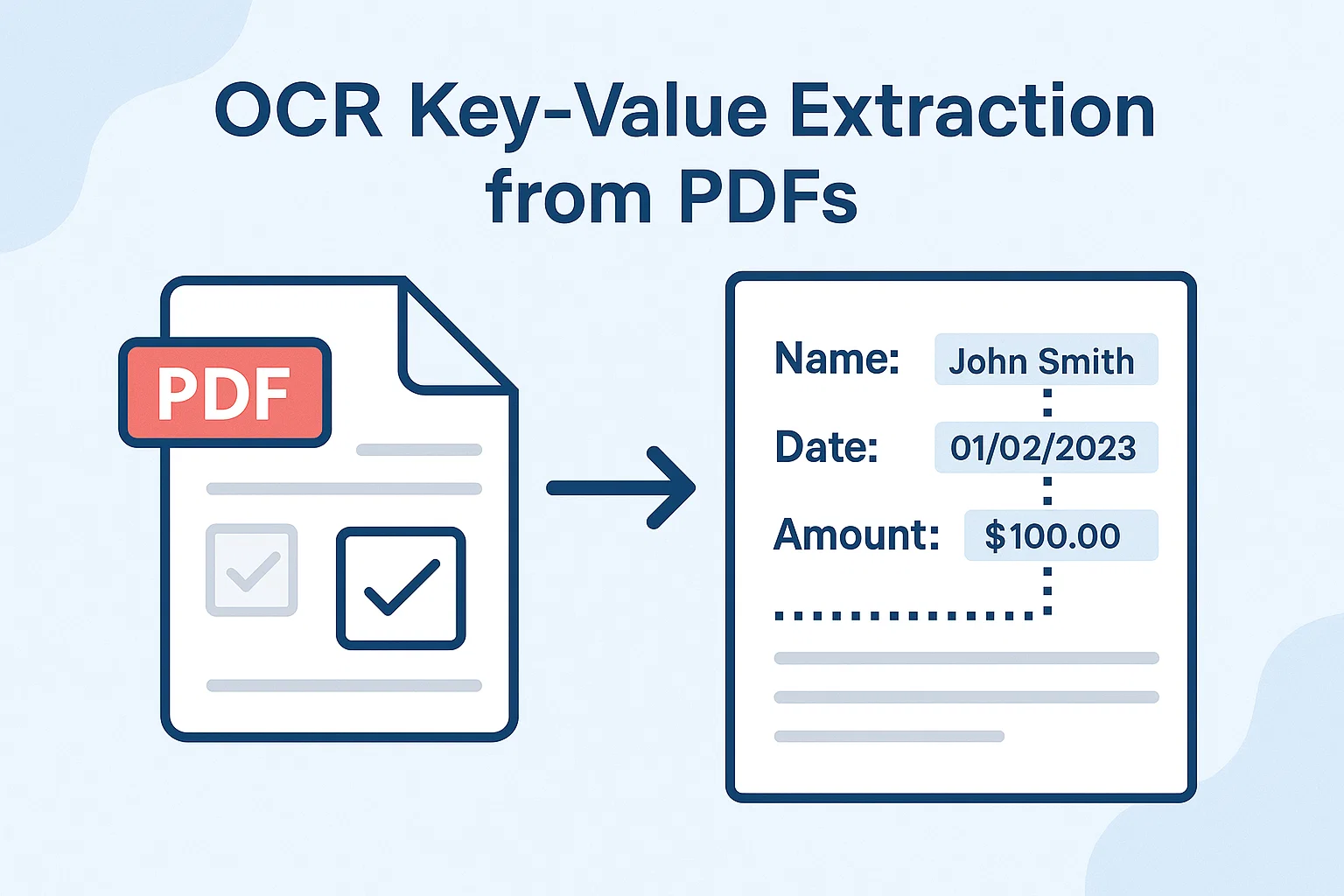 From Scans to Structure: OCR Key–Value Extraction for PDFs